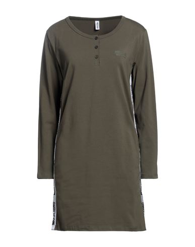 Moschino Woman Sleepwear Military Green Size S Cotton, Elastane