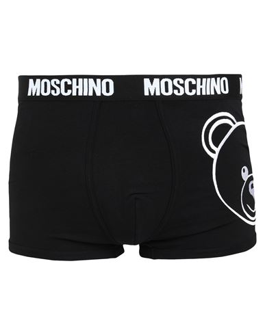 Moschino Man Boxer Black Size S Cotton, Elastane