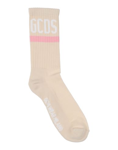 Gcds Man Socks & Hosiery Cream Size Onesize Cotton, Polyamide, Elastane In White