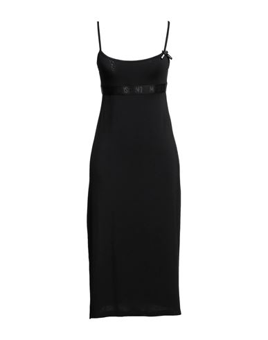 Moschino Woman Slip Dress Black Size M Modal, Elastane