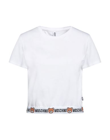 Moschino Woman Undershirt White Size L Cotton, Elastane
