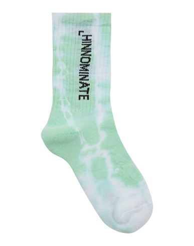 Hinnominate Woman Socks & Hosiery Light Green Size Onesize Cotton, Polyamide, Elastane