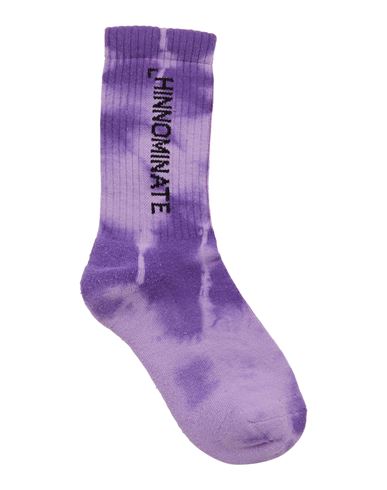 Hinnominate Woman Socks & Hosiery Light Purple Size Onesize Cotton, Polyamide, Elastane