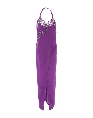 La Perla Woman Slip Dress Purple Size 2 Silk, Elastane