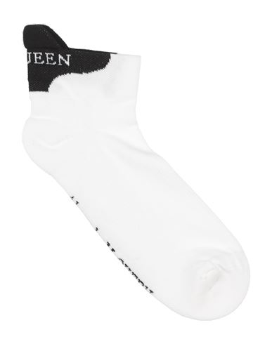 Shop Alexander Mcqueen Man Socks & Hosiery White Size Onesize Cotton, Polyamide, Elastane