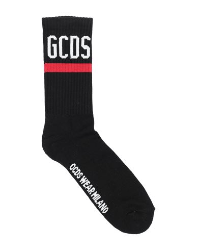 Gcds Woman Socks & Hosiery Black Size Onesize Cotton