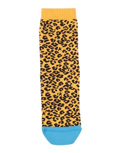 Golden Goose Leopard Jacquard Crew Socks In Yellow ModeSens