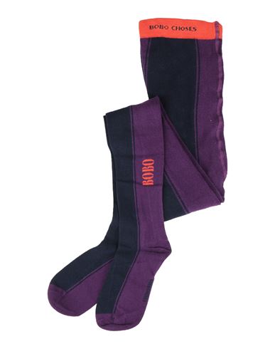 Bobo Choses Babies'  Toddler Girl Socks & Hosiery Purple Size 9.5c Cotton, Polyamide, Elastane