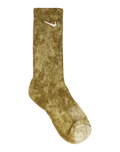 Nike Man Socks & Hosiery Military Green Size M Cotton, Polyester, Nylon, Elastane