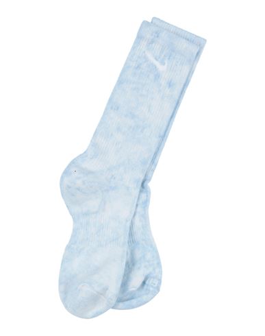 Nike Man Socks & Hosiery Sky Blue Size L Cotton, Polyester, Nylon, Elastane