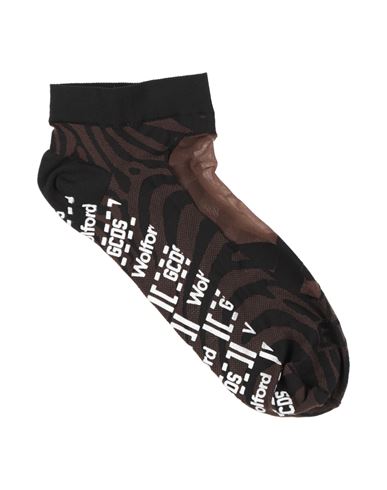 Gcds Woman Socks & Hosiery Brown Size 6-8 Polyester, Polyamide, Elastane