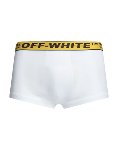 Shop Off-white Man Boxer White Size Xxl Cotton, Elastane