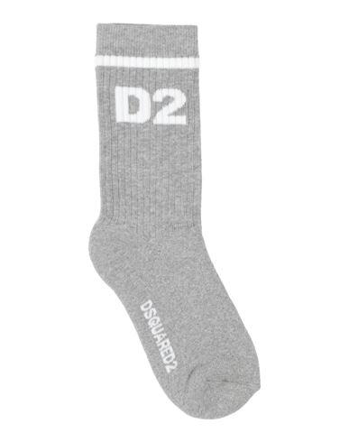 Shop Dsquared2 Toddler Socks & Hosiery Grey Size 4 Cotton, Polyamide, Elastane