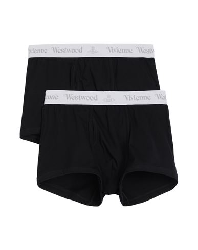 Vivienne Westwood Man Boxer Black Size Xl Organic Cotton, Elastane