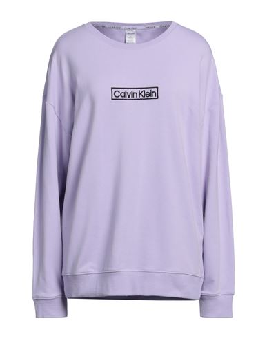 Calvin Klein Underwear Woman Sleepwear Lilac Size L Cotton, Polyester, Elastane In Purple