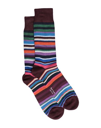Paul Smith Man Socks & Hosiery Deep Purple Size Onesize Cotton, Polyamide, Elastane