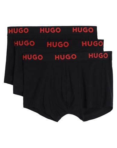 Hugo Man Boxer Black Size Xxl Tencel Lyocell, Elastane