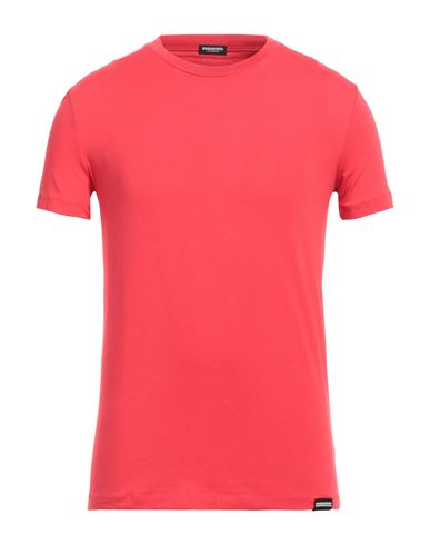 Dsquared2 Man Undershirt Red Size Xxl Cotton, Elastane