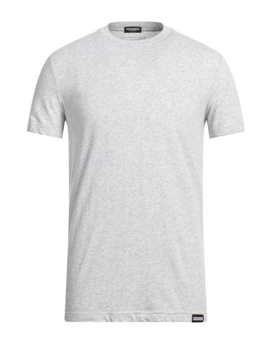 Dsquared2 Man Undershirt Light Grey Size M Cotton, Elastane