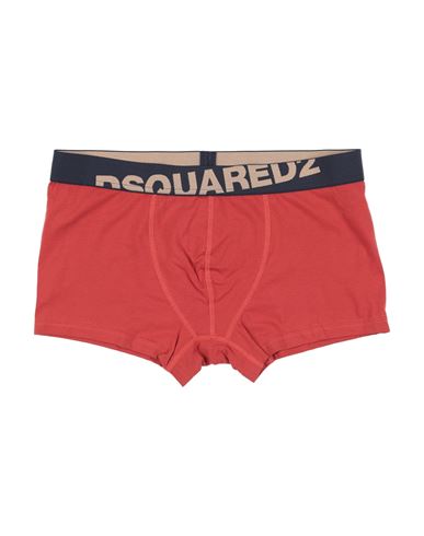 Dsquared2 Man Boxer Rust Size M Cotton, Elastane In Red