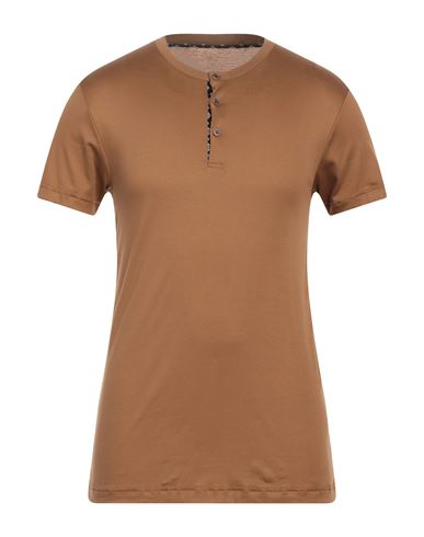 Calida Man Undershirt Brown Size Xl Cotton, Tencel