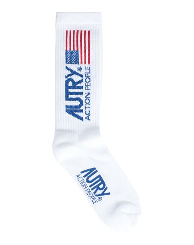 Autry Man Socks & Hosiery White Size 2-5 Cotton, Polyester, Polyamide, Elastane