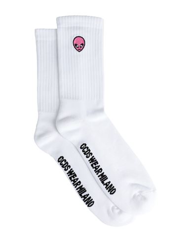 Gcds Woman Socks & Hosiery White Size 7-9 Cotton, Polyamide, Eco Polyester