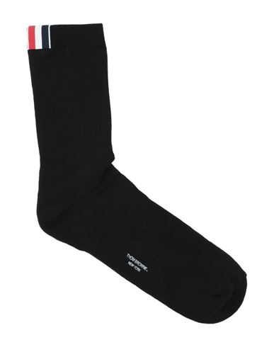 Thom Browne Man Socks & Hosiery Black Size Onesize Cotton, Polyamide, Elastane