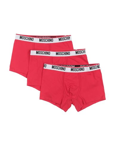 Moschino Man Boxer Red Size Xl Cotton, Elastane