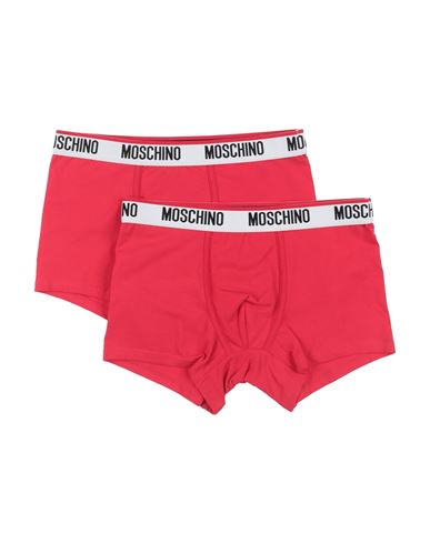 Moschino Man Boxer Red Size Xxl Cotton, Elastane