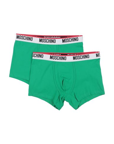 Moschino Man Boxer Green Size Xl Cotton, Elastane