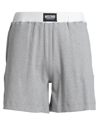 Moschino Man Sleepwear Light Grey Size Xxl Cotton, Elastane