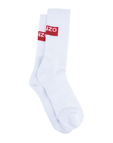 Kenzo Man Socks & Hosiery White Size 9-12 Cotton, Polyamide, Lycra