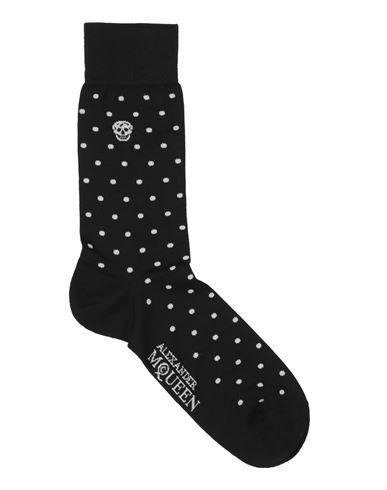Alexander Mcqueen Man Socks & Hosiery Black Size M Cotton, Polyamide, Elastane