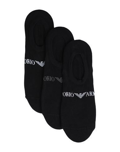 Emporio Armani Man Socks & Hosiery Black Size S/m Cotton, Polyamide, Elastane
