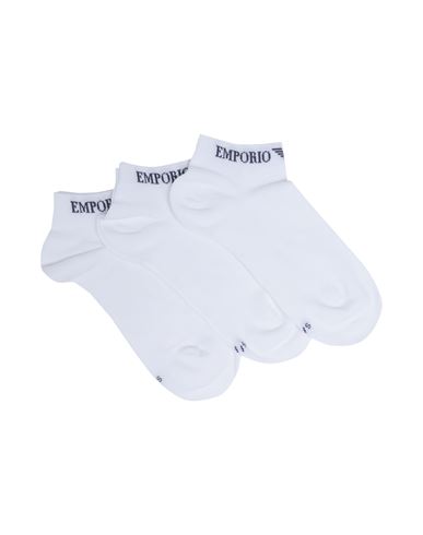 Emporio Armani Man Socks & Hosiery White Size S/m Cotton, Polyamide, Elastane