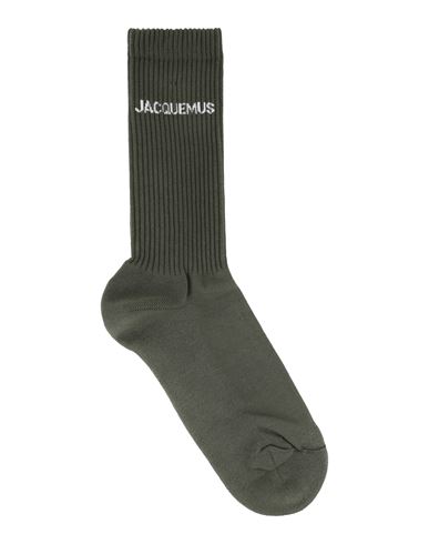 Jacquemus Man Socks & Hosiery Military Green Size 6-9 Cotton, Polyamide, Elastane
