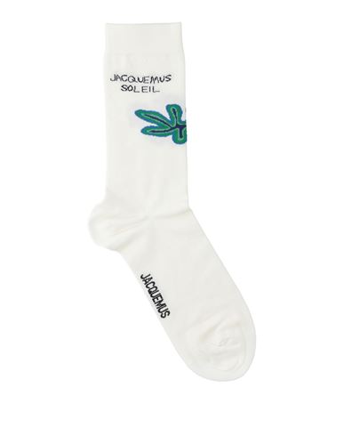 Jacquemus Man Socks & Hosiery White Size 10-13 Cotton, Polyamide, Elastane