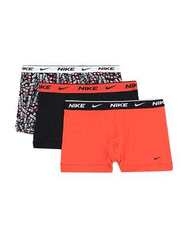 Nike Man Boxer Orange Size Xs Cotton, Elastane