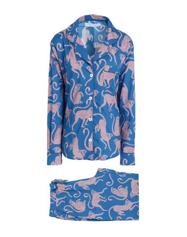 Shop Desmond & Dempsey Woman Sleepwear Blue Size S Cotton