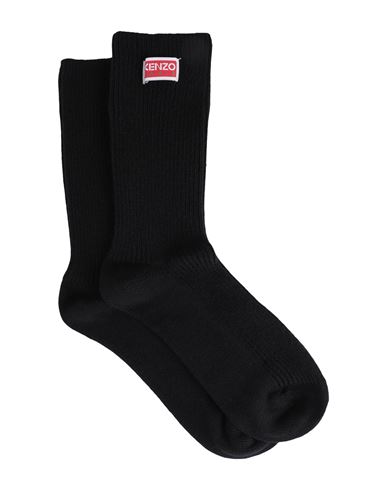 Kenzo Woman Socks & Hosiery Black Size 12-15 Merino Wool, Polyamide, Lycra