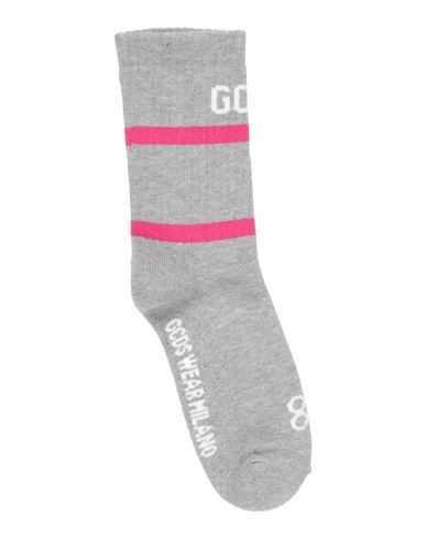 Gcds Woman Socks & Hosiery Grey Size Onesize Cotton, Polyamide, Elastane In Gray