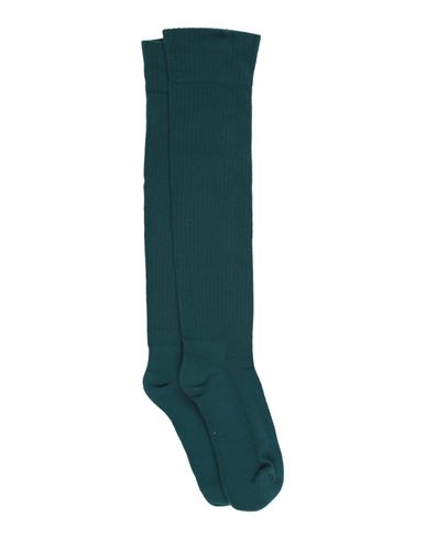 Shop Rick Owens Man Socks & Hosiery Green Size 6-8 Cotton, Polyamide, Elastane