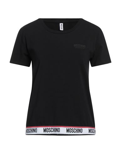 Moschino Woman Undershirt Black Size M Cotton, Elastane