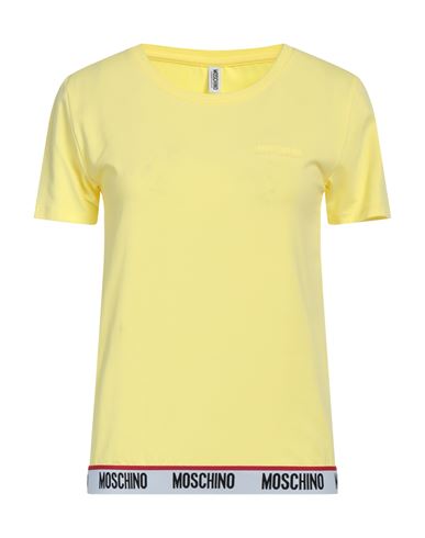 Moschino Woman Undershirt Yellow Size M Cotton, Elastane