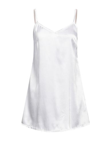 Shop Verdissima Woman Slip Dress White Size L Polyester