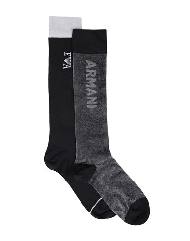 Emporio Armani Man Socks & Hosiery Black Size Onesize Cotton, Polyamide, Elastane