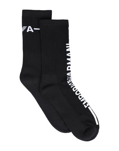 Emporio Armani Man Socks & Hosiery Black Size Onesize Cotton, Polyamide, Elastane