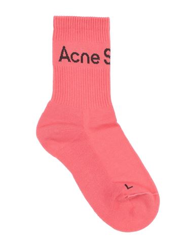 Acne Studios Man Socks & Hosiery Coral Size 8-11 Paper, Nylon, Elastane In Red