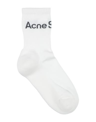 Acne Studios Man Socks & Hosiery White Size 4-7 Paper, Nylon, Elastane